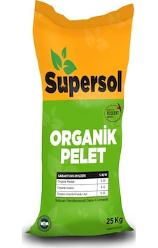 Supersol Organik Pelet Solucan Gübresi Ve Leonardit 25 KG Supersol Organik Pelet Solucan Gübresi Ve Leonardit 25 KG
