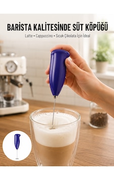 Portatif Kahve Köpürtücü Latte, Cappuccino, Milkshake Ve Puding Yapıcı - Lisinya