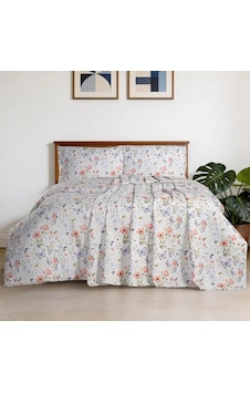 Aryıldız Home Butterfly Ranforce Baskılı Çift Kişilik Pike Çok Renkli