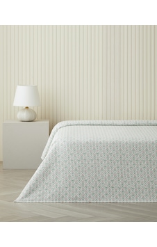 Bloom Crest Çift Kişilik Pike 200x220 Cm Yeşil