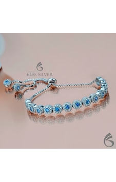 Bymoreelsesilver-Aquamarin Taşlı Pırlanta Modeli Gümüş Asansörlü Kadın Bilekliği Bymoreelsesilver-Aquamarin Taşlı Pırlanta Modeli Gümüş Asansörlü Kadın Bilekliği