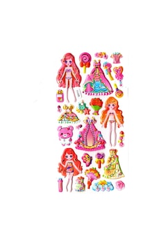 Sticker Kabartmalı Stiker Defter, Planlayıcı Etiket Limyl-028 - 17x9 Cm - Prenses Giydirme Ayıcık Sticker Kabartmalı Stiker Defter, Planlayıcı Etiket Limyl-028 - 17x9 Cm - Prenses Giydirme Ayıcık