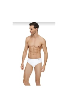 Tutku Elit 1351 Erkek Elestan İnce Bel Kemerli Slip Tekli Beyaz Tutku Elit 1351 Erkek Elestan İnce Bel Kemerli Slip Tekli Beyaz