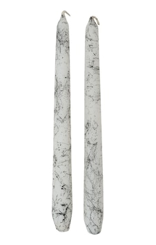Karaca Home Marble 2'li Beyaz Şamdan Mum Karaca Home Marble 2'li Beyaz Şamdan Mum