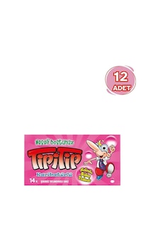 Tipitip Karışık Meyve Ve Mentol Aromalı Sakız 12 x 27 G Tipitip Karışık Meyve Ve Mentol Aromalı Sakız 12 x 27 G