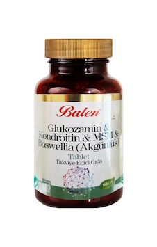 Balen Glukozamin Kondroitin Msm+Boswelia 1200 MG 120 Tablet Balen Glukozamin Kondroitin Msm+Boswelia 1200 MG 120 Tablet