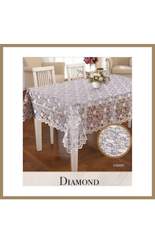 Kahveci.store Dertsiz İşlemeli Daimond Model Krem 160x220cm Dantelli Tek Masa Örtüsü Yemek Masası 22 Kahveci.store Dertsiz İşlemeli Daimond Model Krem 160x220cm Dantelli Tek Masa Örtüsü Yemek Masası 22
