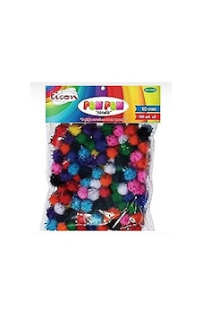 Ticon Metalik Simli Ponpon 10mm 100lü - 3 Paket Ticon Metalik Simli Ponpon 10mm 100lü - 3 Paket