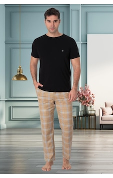 Mecit Pijama Mecit 2909 Siyah Ekoseli Erkek Büyük Beden Pijama Takımı Siyah Mecit Pijama Mecit 2909 Siyah Ekoseli Erkek Büyük Beden Pijama Takımı Siyah