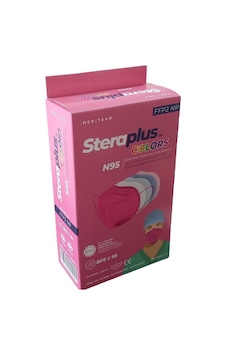 Steraplus Colors Ffp2 5 Katmanlı Telli N95 Maske 10'lu - Pembe Steraplus Colors Ffp2 5 Katmanlı Telli N95 Maske 10'lu - Pembe