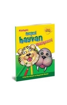 Kalıplı Neşeli Hayvan Maskeleri- Yumurcak Yayınları