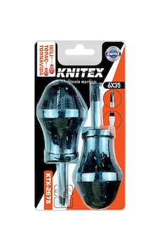2pcs - Yıldız-düz Topaç Tornavida Seti 6x35