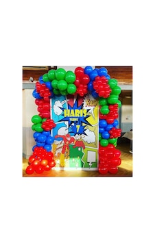 Pastel Kırmızı Mavi Ve Yeşil Balon Zinciri 100 Adet A Pastel Kırmızı Mavi Ve Yeşil Balon Zinciri 100 Adet A