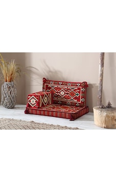 Şark Köşesi Takımı , 95 cm Yer Minderi Takımı (Sünger Dahil) Anadolu Kırmızı Modeli (3 Parça) Şark Köşesi Takımı , 95 cm Yer Minderi Takımı (Sünger Dahil) Anadolu Kırmızı Modeli (3 Parça)
