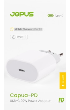 Jopus Universal Araç Sarji JO-A7 Troff PD 3.0 20W USB / PD Qc 3.0 18W Beyaz Jopus Universal Araç Sarji JO-A7 Troff PD 3.0 20W USB / PD Qc 3.0 18W Beyaz