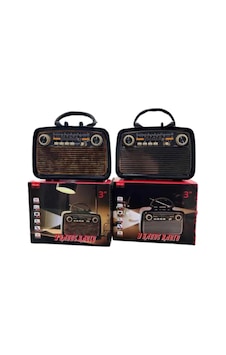 Bluetoothlu Ahşap Görünümlü Radyo 20x15x10 Cm Taşınabilir Bluetoothlu Ahşap Görünümlü Radyo 20x15x10 Cm Taşınabilir