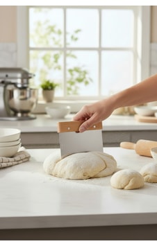 Bambu Hamur Spatulası Açık Kahverengi