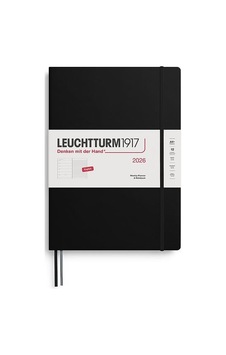 Leuchtturm1917 Master Boy A4+ 12 Aylık Ajanda Ve Not Defteri Çizgili 2026 Sert Kapak, İngilizce, Siyah 372640