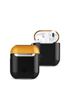 Airpods Uyumlu 2 2.nesil 3in1 Kılıf - Siyah-sarı Airpods Uyumlu 2 2.nesil 3in1 Kılıf - Siyah-sarı