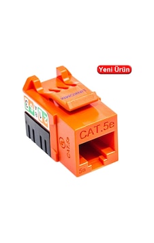 Lınkomm 34921 Cat6a 50u 90 Derece Keystone Jack Turuncu