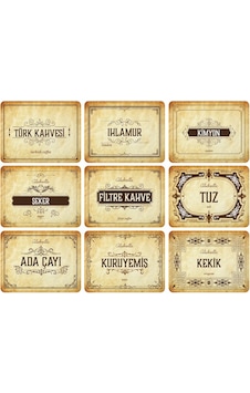 Gıda Temalı Kavanoz Etiketleri