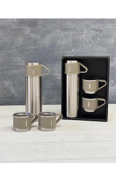 Kamp Termosu - Termos Seti - 500 Ml - 3 Adet Bardak 001
