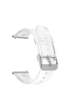 Huawei Gt2 42mm Krd-13 Şeffaf Silikon Kordon - Gümüş Huawei Gt2 42mm Krd-13 Şeffaf Silikon Kordon - Gümüş