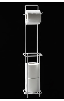 Metal Ayaklı Tuvalet Kağıtlığı - Yedekli Ve Pratik Banyo Kağıt Havlu Standı Banyo Düzenleyici Stand Beyaz Metal Ayaklı Tuvalet Kağıtlığı - Yedekli Ve Pratik Banyo Kağıt Havlu Standı Banyo Düzenleyici Stand Beyaz