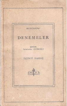 Denemeler - Montaigne 2. El Denemeler - Montaigne 2. El