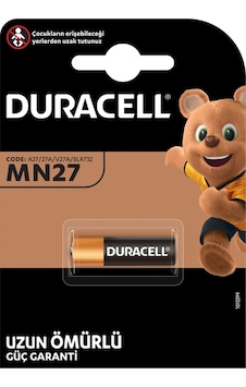 Duracell Mn27/27a Pil 1'li - -popvitrin Duracell Duracell Mn27/27a Pil 1'li - -popvitrin Duracell