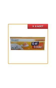 Gourmet Gold Kıyılmış Hindili Konserve Yetişkin Kedi Maması 6 Al 5 Öde 6'lı 6 x 85 G Gourmet Gold Kıyılmış Hindili Konserve Yetişkin Kedi Maması 6 Al 5 Öde 6'lı 6 x 85 G
