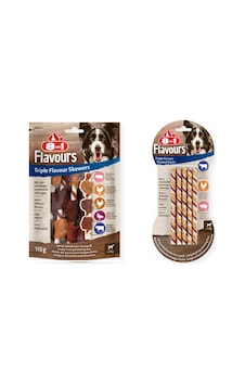 8in1 Flavours 2 Çeşit Karma Triple Flavour Köpek Ödülü 2 Li Paket 8in1 Flavours 2 Çeşit Karma Triple Flavour Köpek Ödülü 2 Li Paket