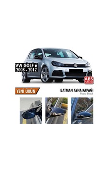 Volkswagen Golf 6 (2008 - 2012) Batman Yarasa Ayna Kapağı (parlak S