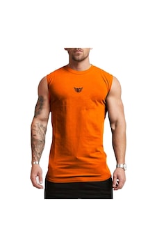 Genius Store Erkek Nem Emici Hızlı Kuruma Atletik Teknik Performans Sporcu Sıfır Kol T-shirt Mg-atlet Turuncu Genius Store Erkek Nem Emici Hızlı Kuruma Atletik Teknik Performans Sporcu Sıfır Kol T-shirt Mg-atlet Turuncu