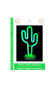 Lamba Neon Işıklı Led Dekoratif Yeşil Tasarım Modern Ev Ofis Hediye Kaktüs Masa Gece Lambası Çok Renkli Lamba Neon Işıklı Led Dekoratif Yeşil Tasarım Modern Ev Ofis Hediye Kaktüs Masa Gece Lambası Çok Renkli