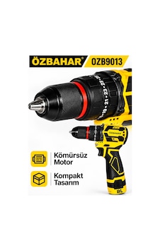 Özbahar Ozb9013 16,8v Kömürsüz Akülü Darbeli Matkap Çift Akülü, 2 Hızlı Özbahar Ozb9013 16,8v Kömürsüz Akülü Darbeli Matkap Çift Akülü, 2 Hızlı