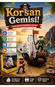 Oyuncak Korsan Gemisi Oyun Seti - 2 Adet Karakter Figürlü Macera Seti 3+ Yaş Oyuncak Korsan Gemisi Oyun Seti - 2 Adet Karakter Figürlü Macera Seti 3+ Yaş