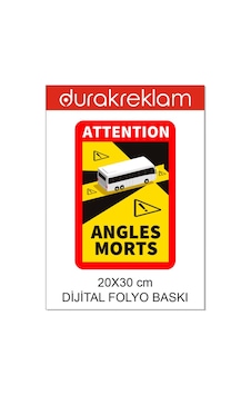 Angles Morts Folyo Baskı Etiket 20x30 Cm 3adet