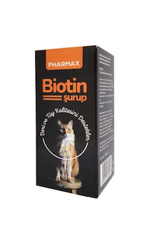 Pharmax Biotin Şurup 40 Ml Kedi, Köpek Ve Kuş Tüy Dökülme Önleyici Likit Vitamin