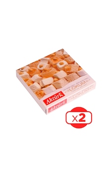 Aktürk Lokum Sade ve Beyaz Fındıklı 2 x 500 G Aktürk Lokum Sade ve Beyaz Fındıklı 2 x 500 G