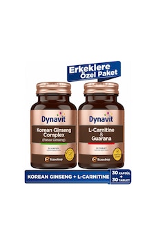 Dynavit Korean Ginseng & L-carnitine Guarana - Erkeklere Özel Paket Dynavit Korean Ginseng & L-carnitine Guarana - Erkeklere Özel Paket
