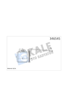 Kalorifer Radyatörü Kale 346545 Ford Fiesta 2008 Oem 8v51 18b539 Ac Kalorifer Radyatörü Kale 346545 Ford Fiesta 2008 Oem 8v51 18b539 Ac