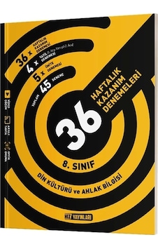 8. Sınıf Din Kültürü ve Ahlak Bilgisi 36 Haftalık Kazanım Denemeleri - Hız Yayınları 8. Sınıf Din Kültürü ve Ahlak Bilgisi 36 Haftalık Kazanım Denemeleri - Hız Yayınları