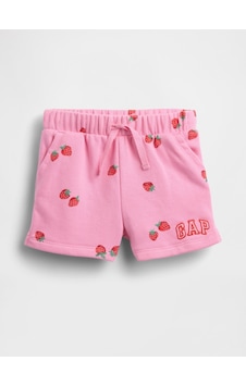 Gap Kız Bebek Logo Pull-on Fransız Havlu Kumaş Şort Koyu Pembe-2754