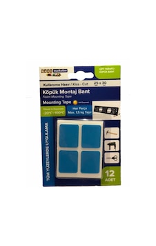 Köpük Çift Taraflı Beyaz Köpük Bant Montaj Bandı 12' Li 25mmx30mm Özel Kesim Köpük Çift Taraflı Beyaz Köpük Bant Montaj Bandı 12' Li 25mmx30mm Özel Kesim