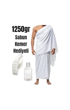 Hac İhramı 1250gr %100 Pamuk Kemer Ve Kokusuz Sabun Beyaz Hac İhramı 1250gr %100 Pamuk Kemer Ve Kokusuz Sabun Beyaz
