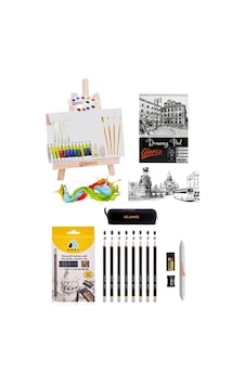 Yağlı Boya Başlangıç Seti Eskiz Defteri A5 120 Gr 50yp Adel Dereceli Kalem Seti 8'li Sanat Seti Yağlı Boya Başlangıç Seti Eskiz Defteri A5 120 Gr 50yp Adel Dereceli Kalem Seti 8'li Sanat Seti