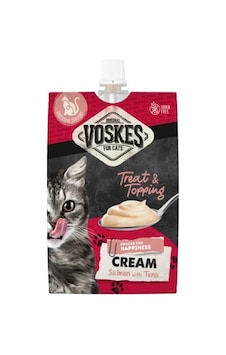 4 Adet Voskes Cream Somon Ve Ton Balıklı Kedi Ödülü 90gr 4 Adet Voskes Cream Somon Ve Ton Balıklı Kedi Ödülü 90gr