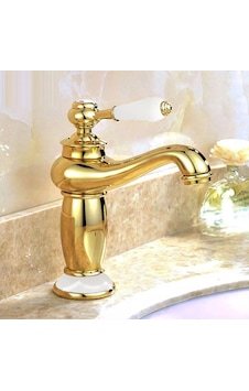 Fause Rustik Lavabo Bataryası Vintage Altın Klb100-G