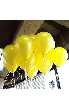 50 Adet Metalik Sedefli Sarı Balon Doğum Günü Uçan 50 Adet Metalik Sedefli Sarı Balon Doğum Günü Uçan